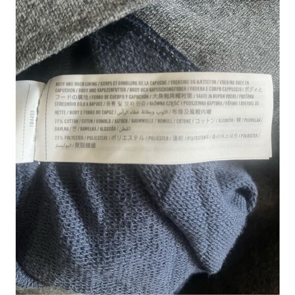 Abercrombie & Fitch Dark Blue Full Zip Hooded Sweatshirt With Pockets Size Small - Picture 4 of 4